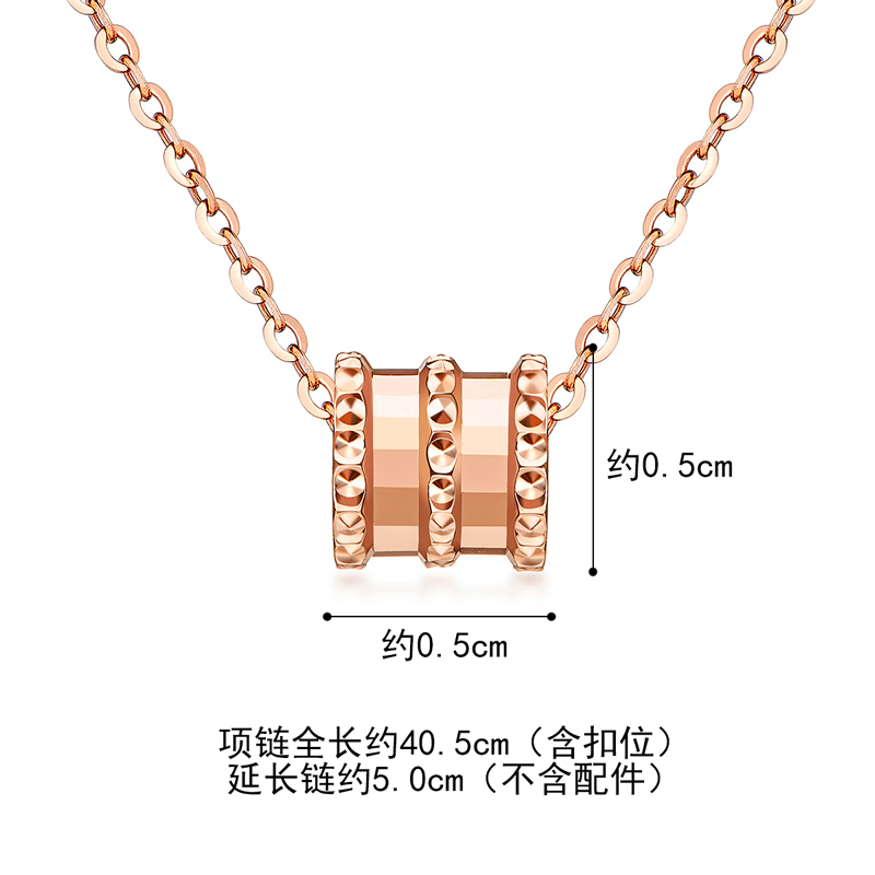 六福珠宝小蛮腰18k金项链女锁骨链套链吊坠定价L18TBKN0042R【联系客服补货】