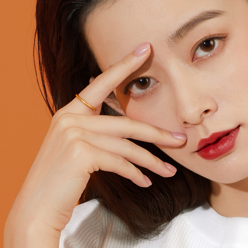 六福珠宝古法黄金戒指福满传家素圈足金戒指女计价G01G0001DS戒指榜