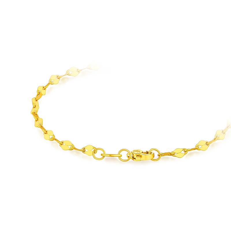 六福珠宝首饰黄金手链女款足金手饰金手链礼物计价B01TBGB0006