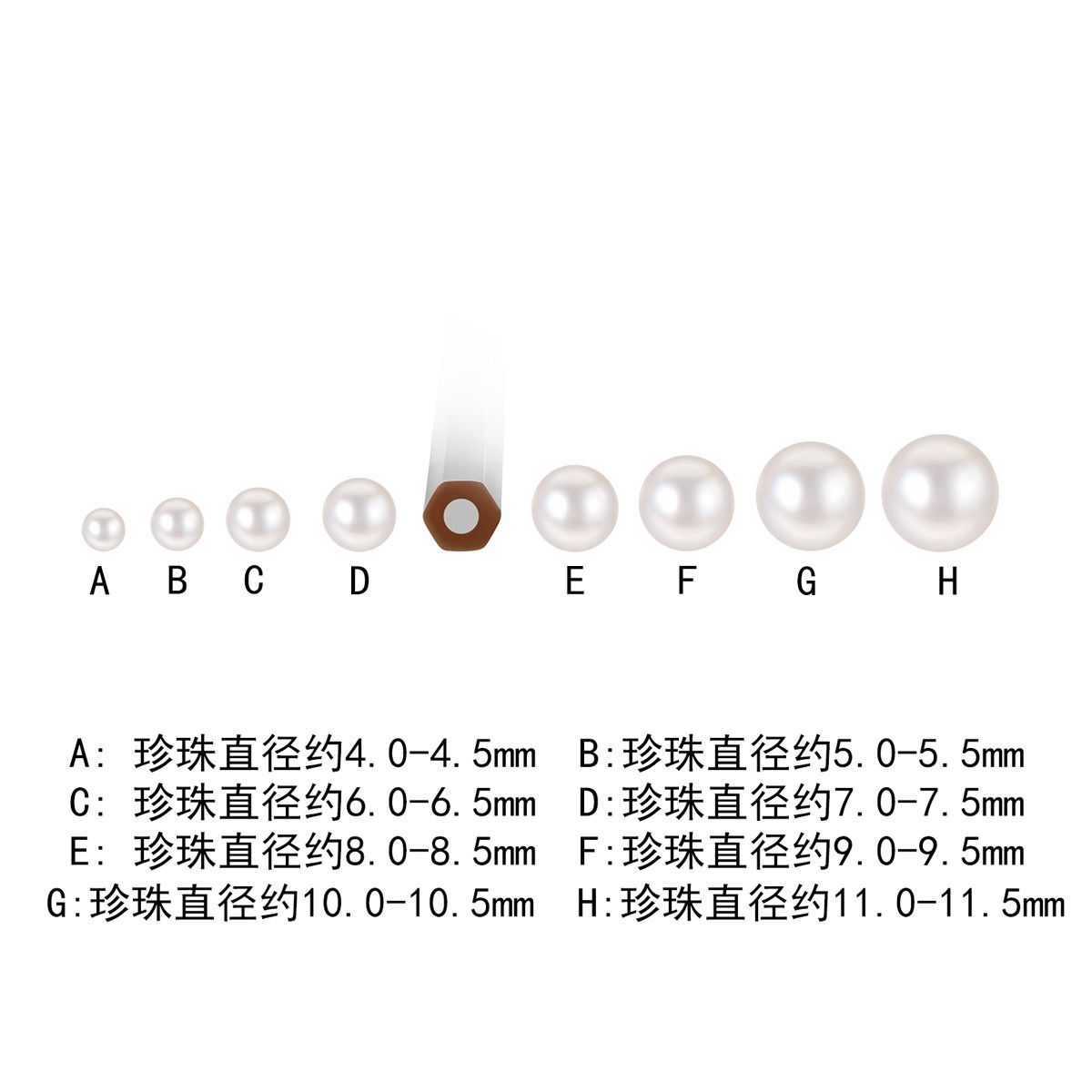 六福珠宝18K金淡水珍珠耳钉小彩金耳饰女送礼送妈妈定价G04DSKE0025R