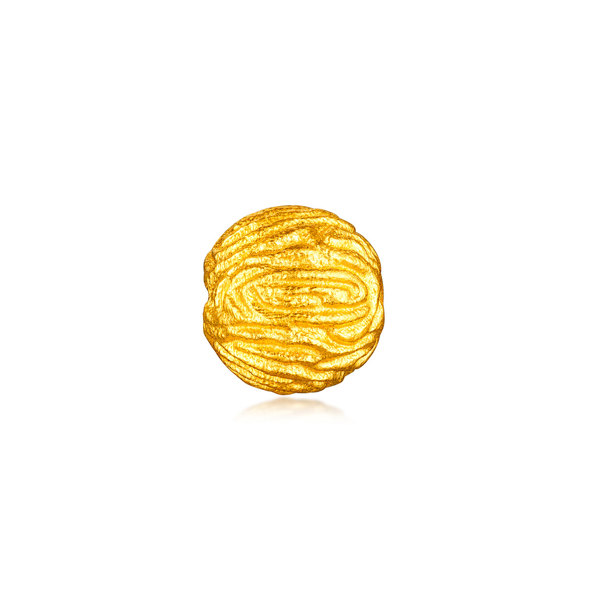 六福珠宝福满传家菩提黄金转运珠路路通足金串珠DIY计价F73TBGP0001【联系客服补货】
