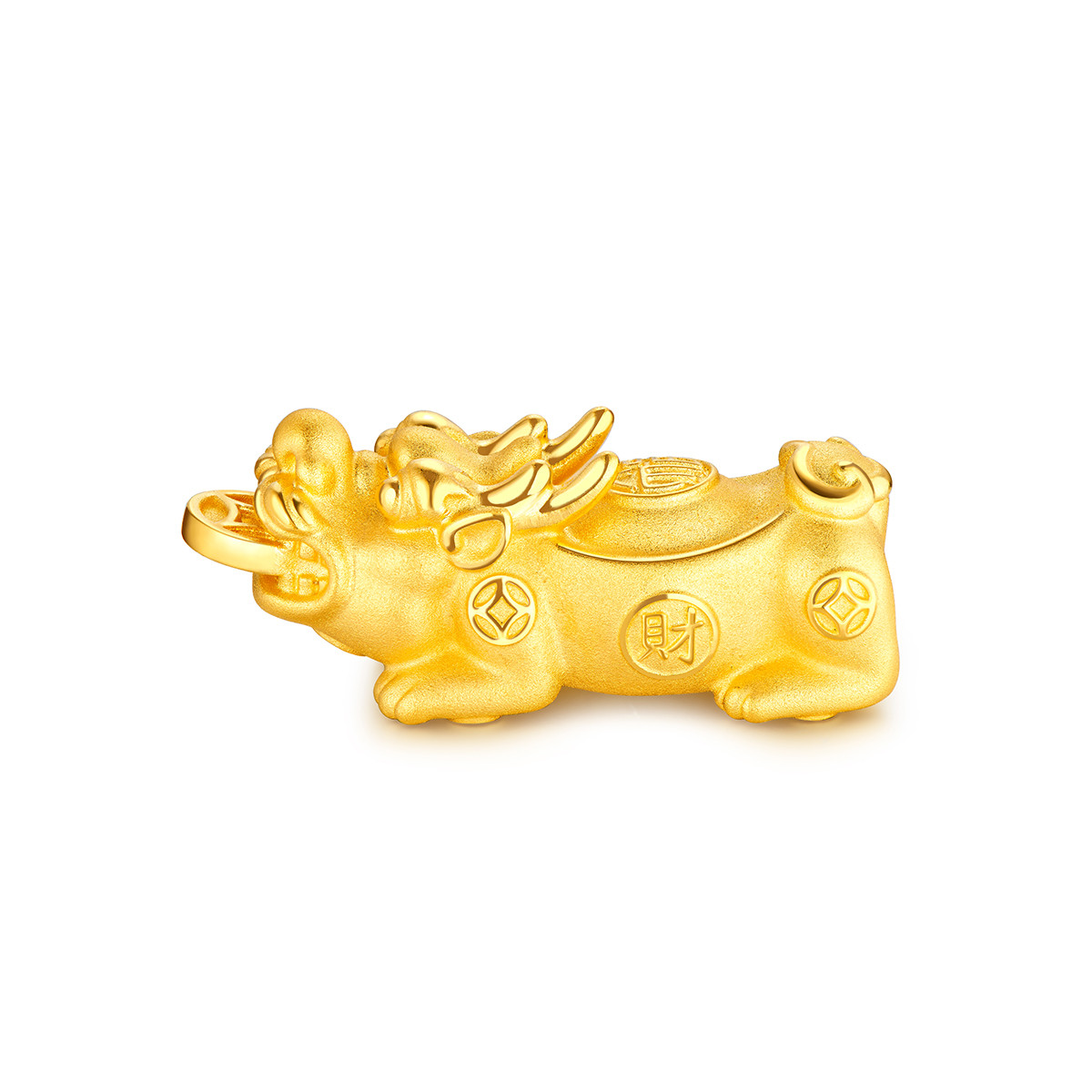 六福珠宝黄金实体摆件貔貅足金装饰工艺品送礼定价DH0178【联系客服补货】