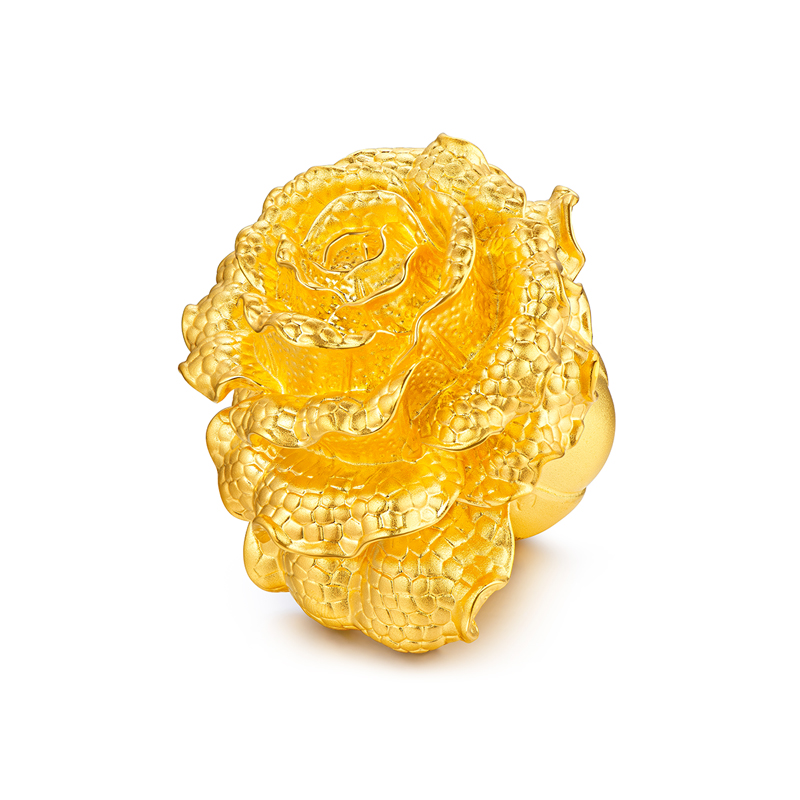 六福珠宝实体黄金摆件家居装饰品大白菜足金礼盒收藏定价DH0160【联系客服补货】