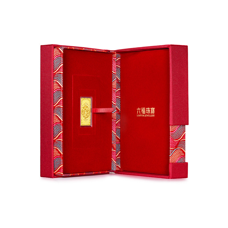 六福珠宝福满传家龙凤呈祥黄金投资金条立体浮雕计价HLG80015-20【联系客服补货】