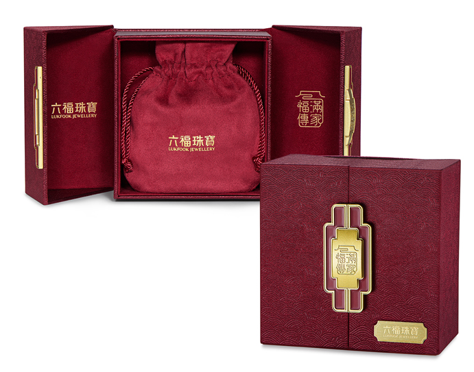 六福珠宝福满传家福禄生财福字黄金吊坠女足金葫芦计价F63G0019DS固定克重