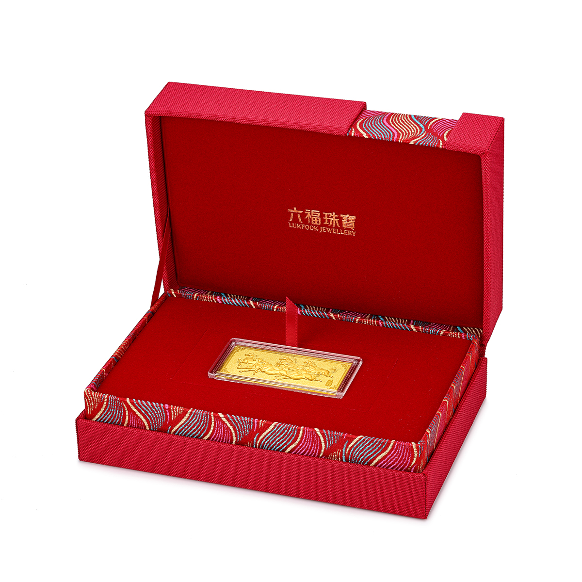 六福珠宝马到功成黄金投资金条5g金摆件计价GMG80043-5【联系客服补货】
