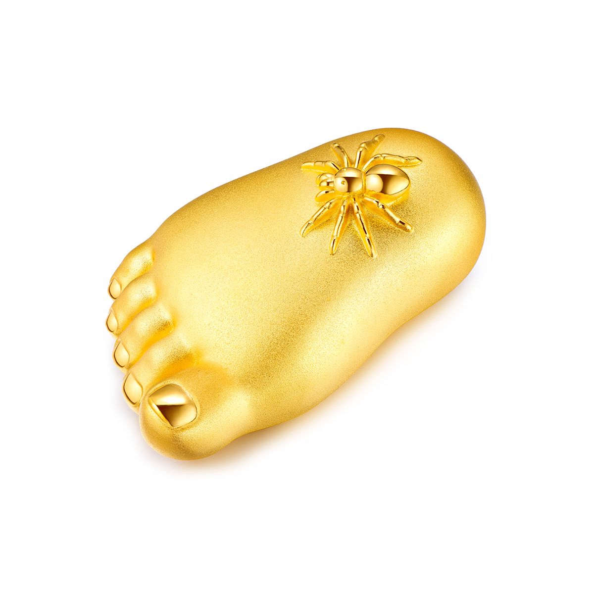 六福珠宝知足常乐实体黄金摆件装饰收藏工艺品足金送礼定价DH0050【联系客服补货】