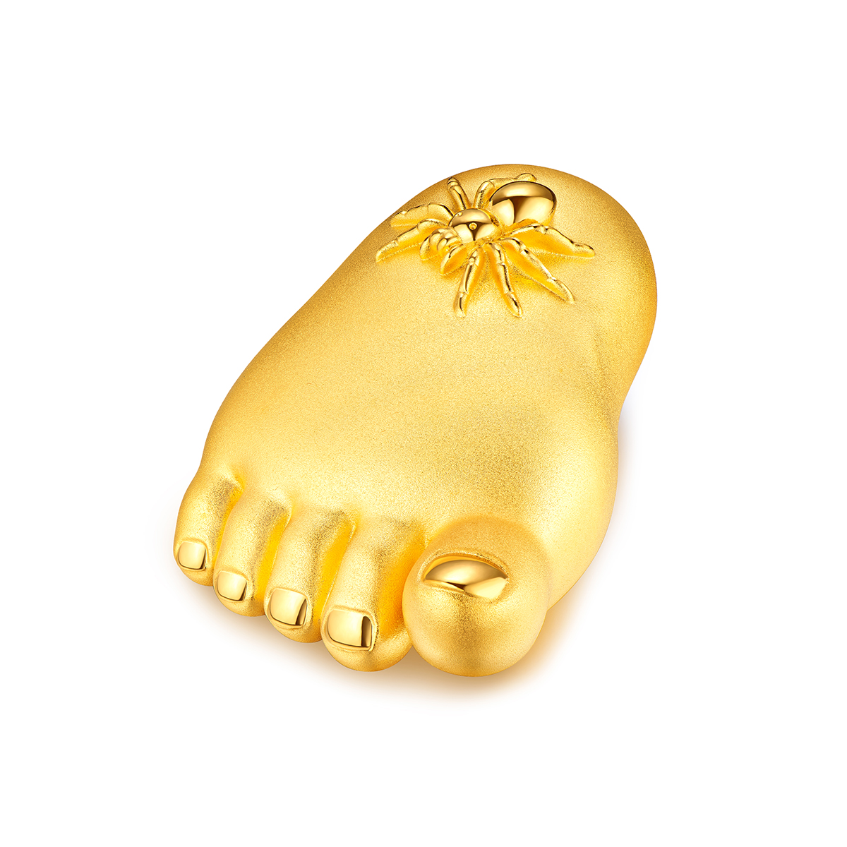 六福珠宝知足常乐实体黄金摆件装饰收藏工艺品足金送礼定价DH0050【联系客服补货】