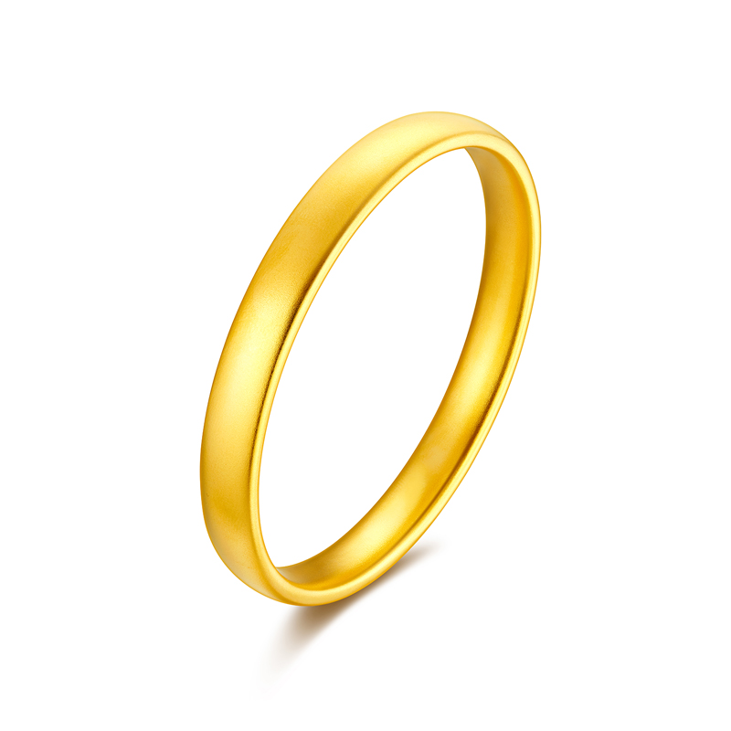 六福珠宝福满传家宽面轮胎黄金手镯女古法素圈镯子计价F41G0017DS【联系客服补货】【1V1直播看货】