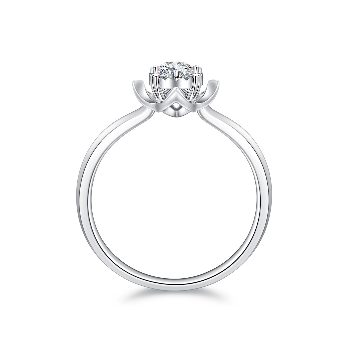 六福珠宝爱很美求婚钻戒花蕾18K金天然钻石戒指定价LB31427【联系客服补货】【视频看货】