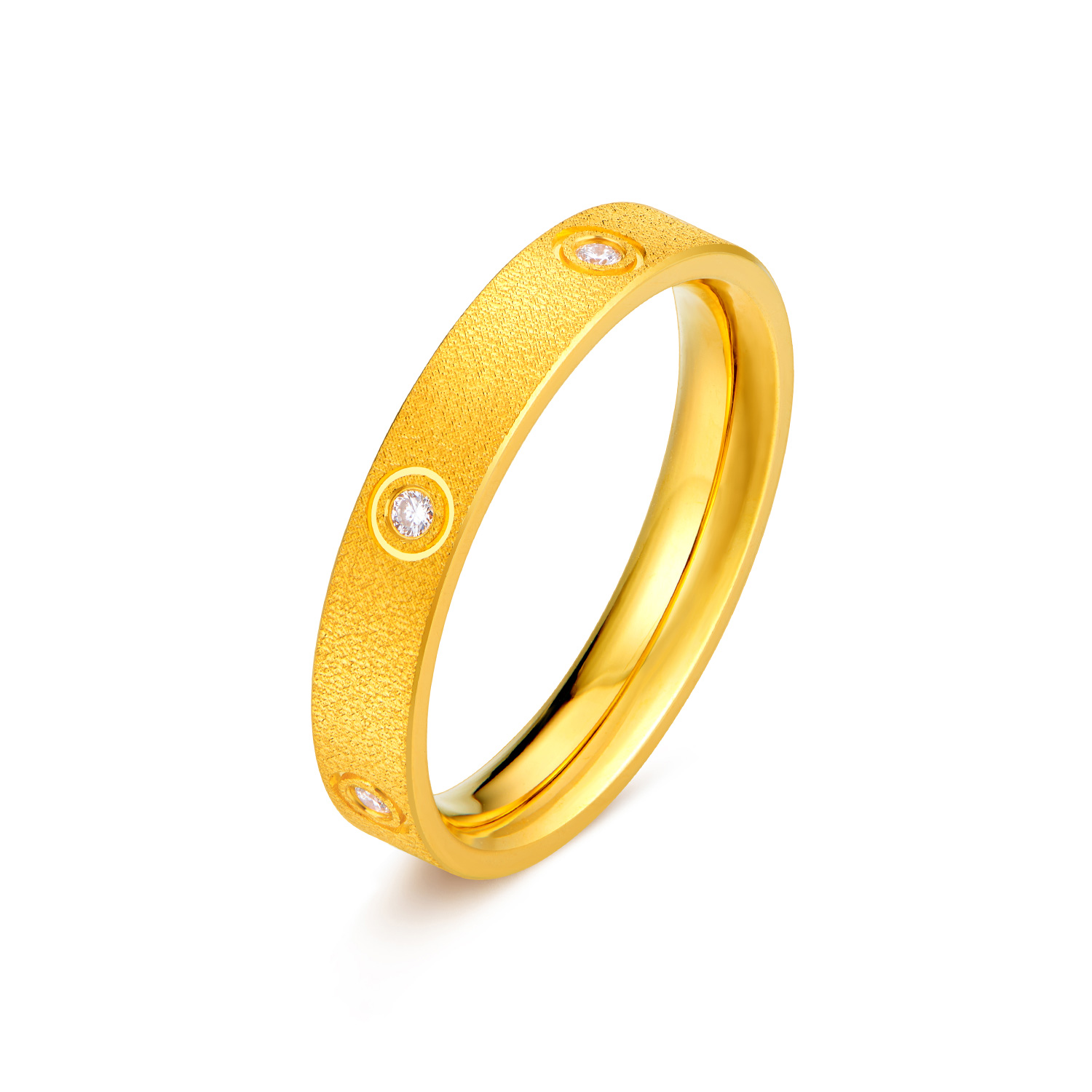 六福珠宝Goldstyle·X满天星辰黄金足金钻石男女款戒指七夕031685MA【联系客服补货】