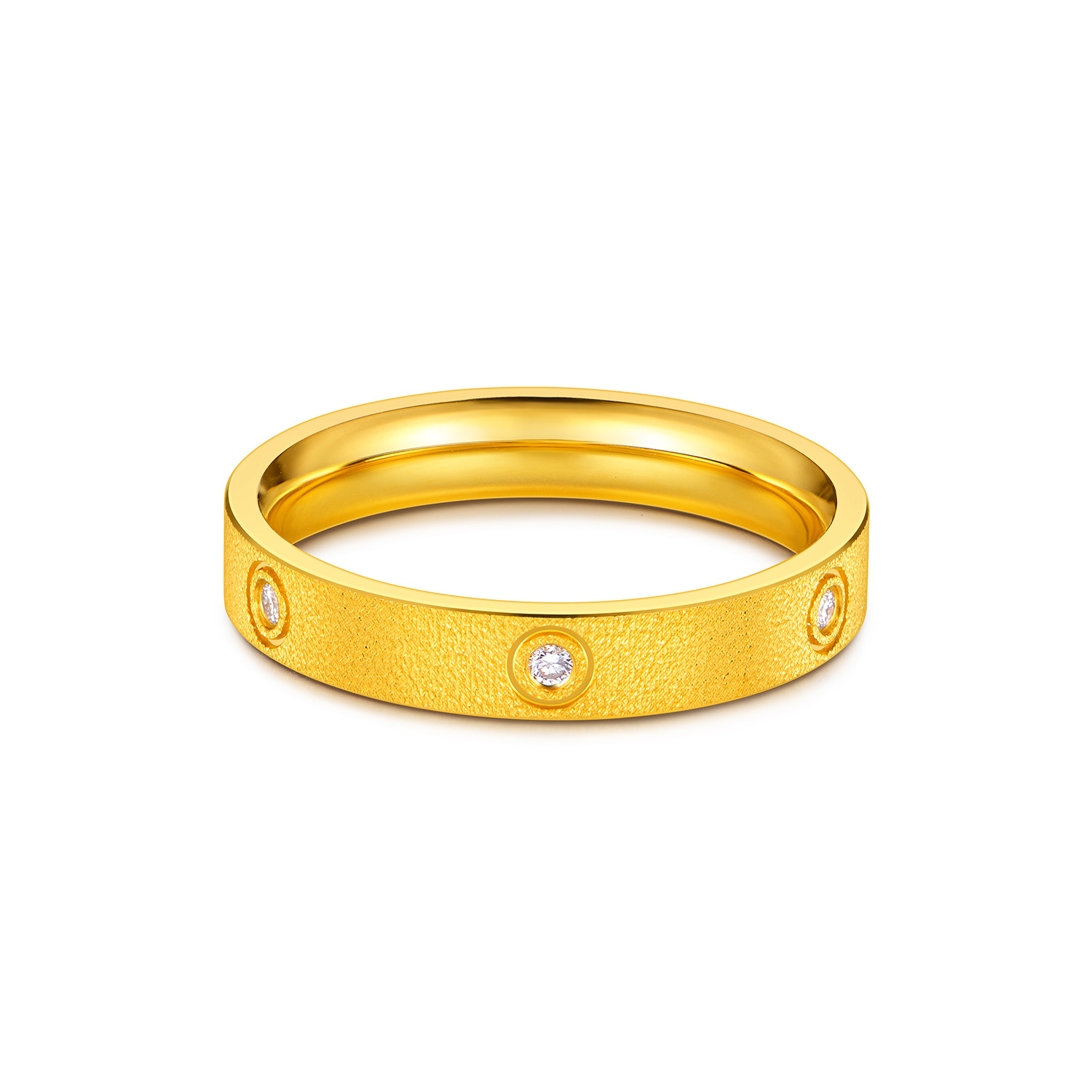 六福珠宝Goldstyle·X满天星辰黄金足金钻石男女款戒指七夕031685MA【联系客服补货】