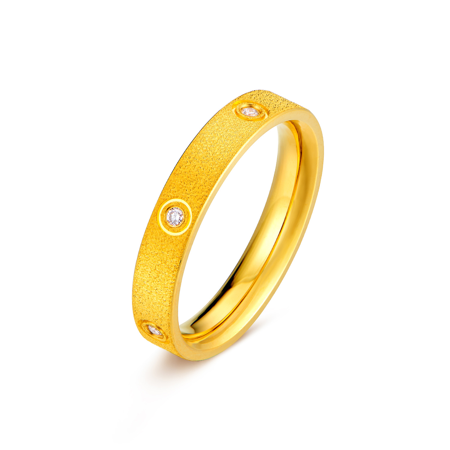 六福珠宝Goldstyle·X满天星辰黄金足金钻石男女款戒指七夕031685MA【联系客服补货】