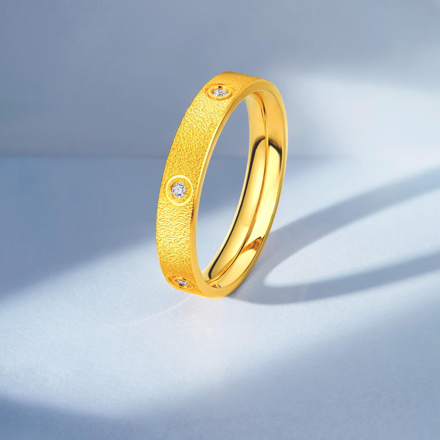 六福珠宝Goldstyle·X满天星辰黄金足金钻石男女款戒指七夕031685MA【联系客服补货】