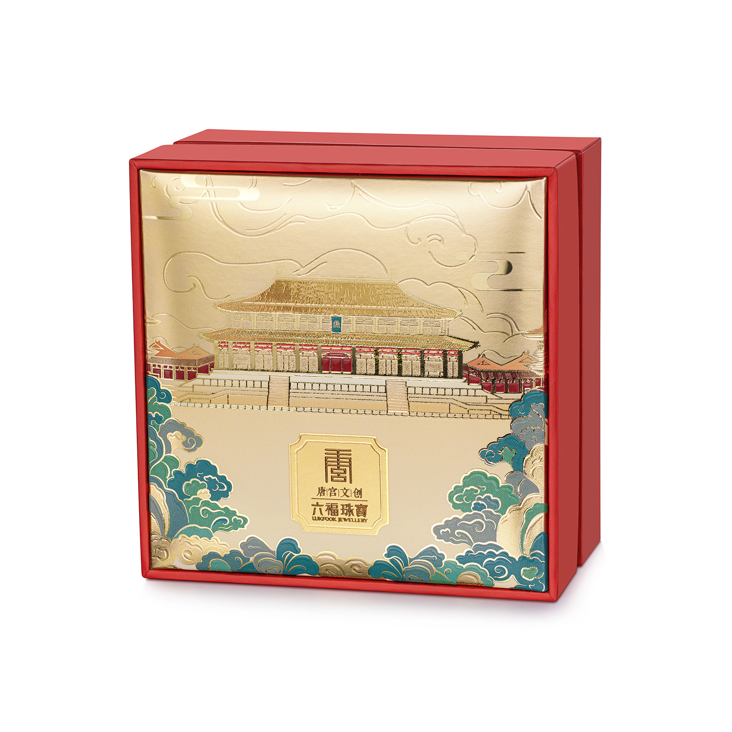 六福珠宝唐宫夜宴联名唐葫芦黄金吊坠女珐琅工艺挂坠计价033602PA