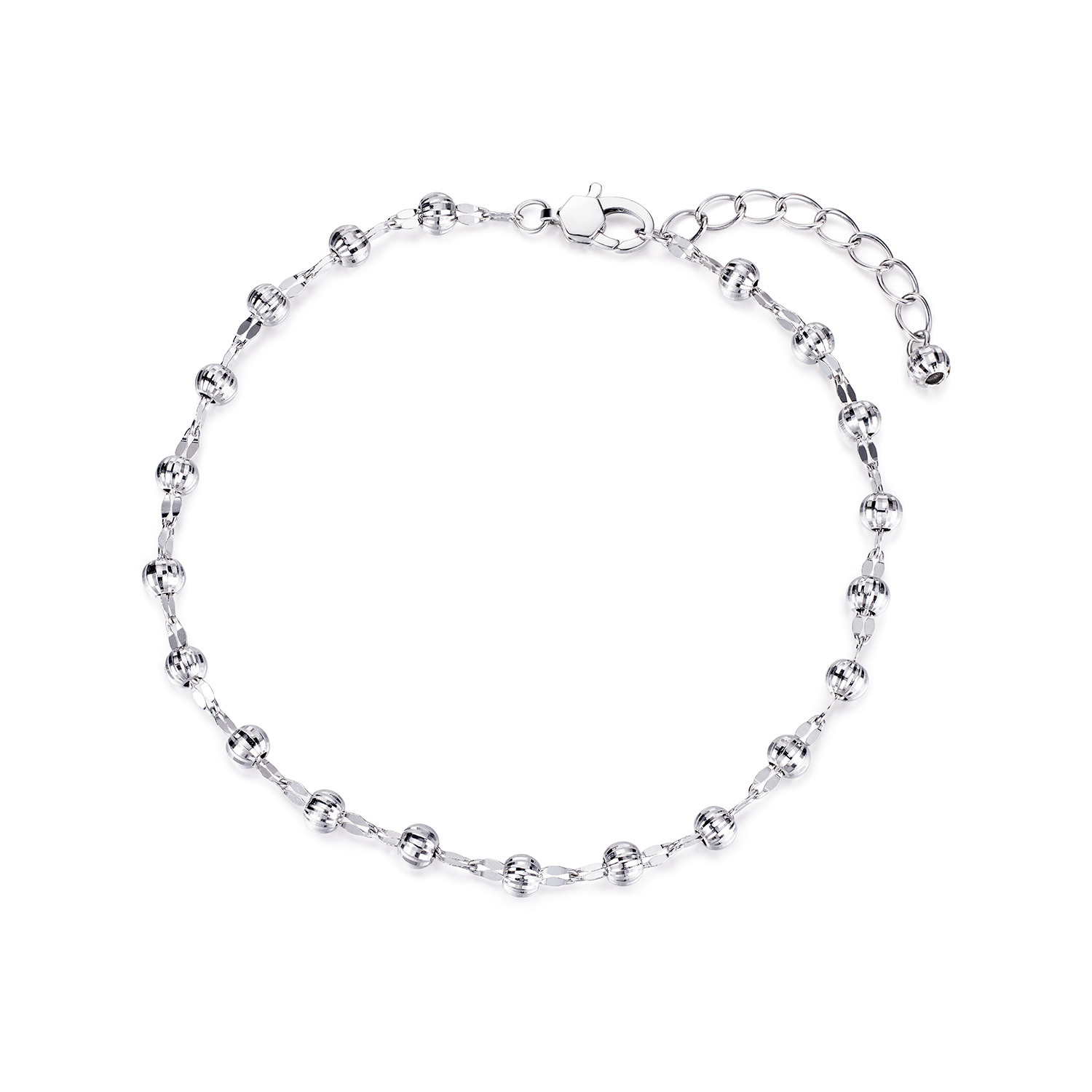 六福珠宝西瓜珠铂金手链铂950女款时尚闪耀白金首饰计价HEP0002DS