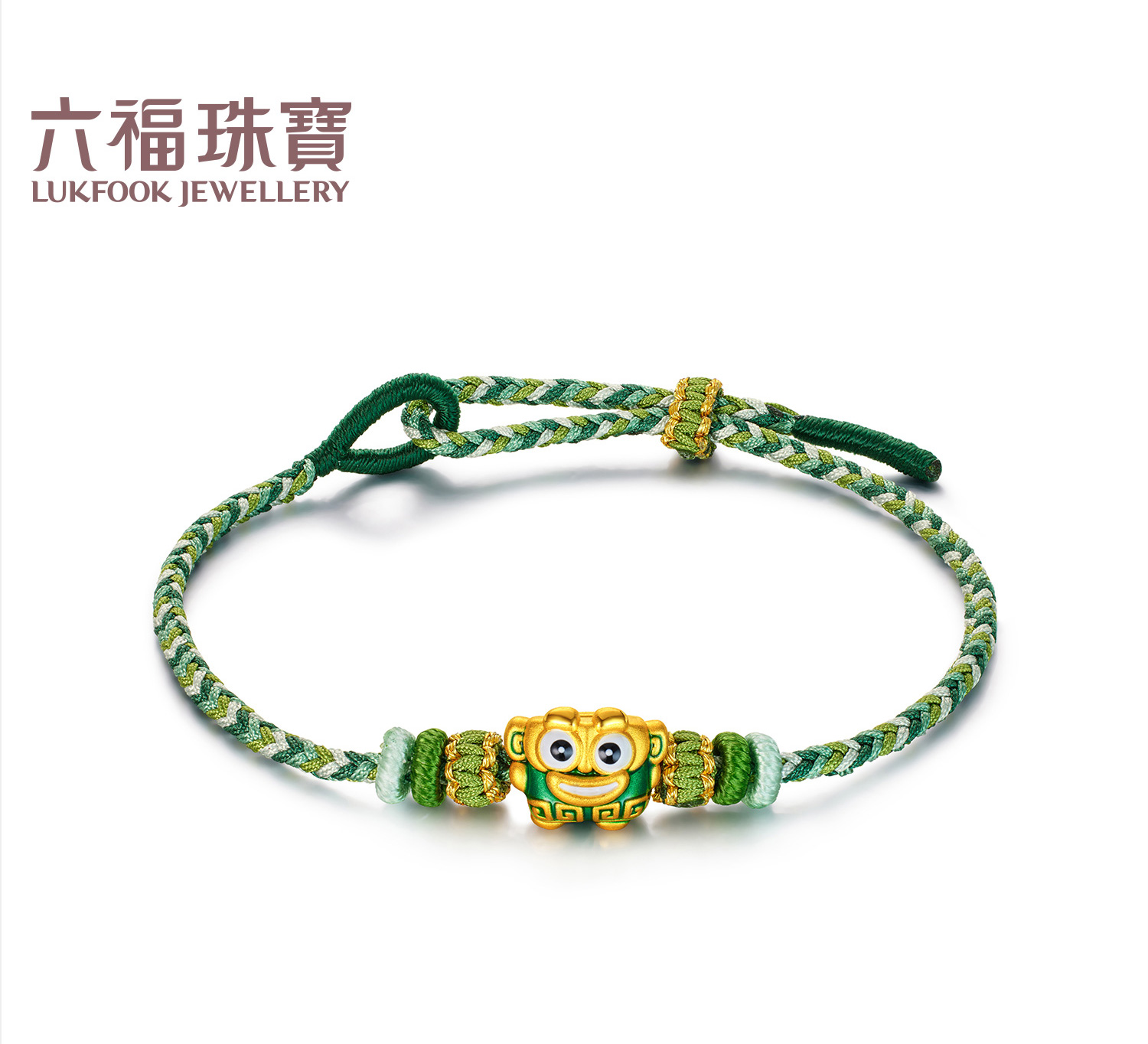 六福珠宝电影哪吒之魔童闹海结界兽足金串饰黄金手绳定价034272PA