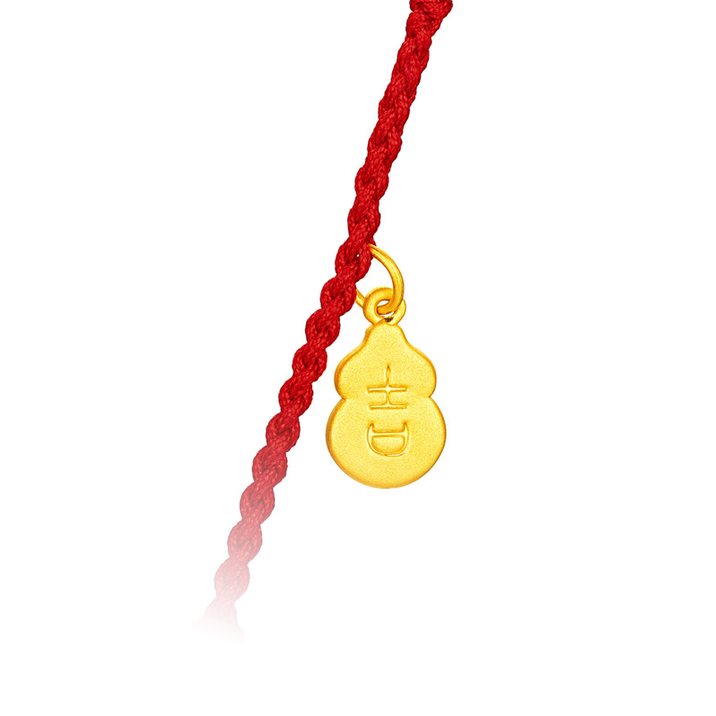 六福珠宝百福金锁包黄金项链吊坠女款足金平安锁计价A03TBGN0002【联系客服补货】