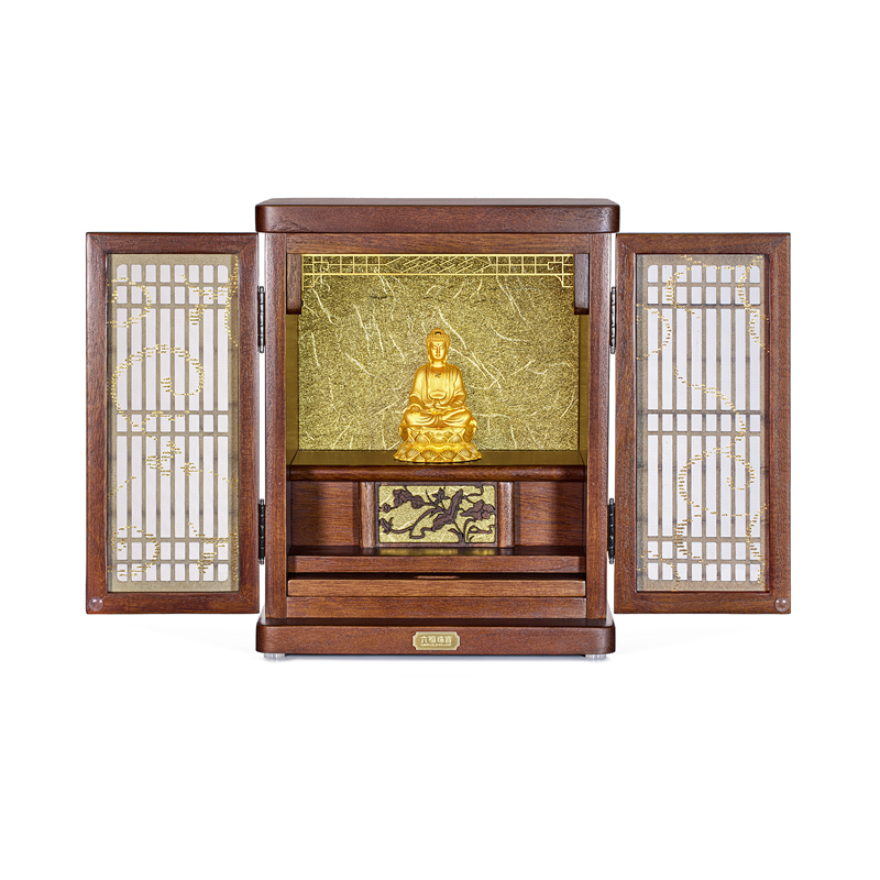 六福珠宝如来佛实体黄金摆件收藏金佛装饰工艺品配礼盒定价DH0262【联系客服补货】
