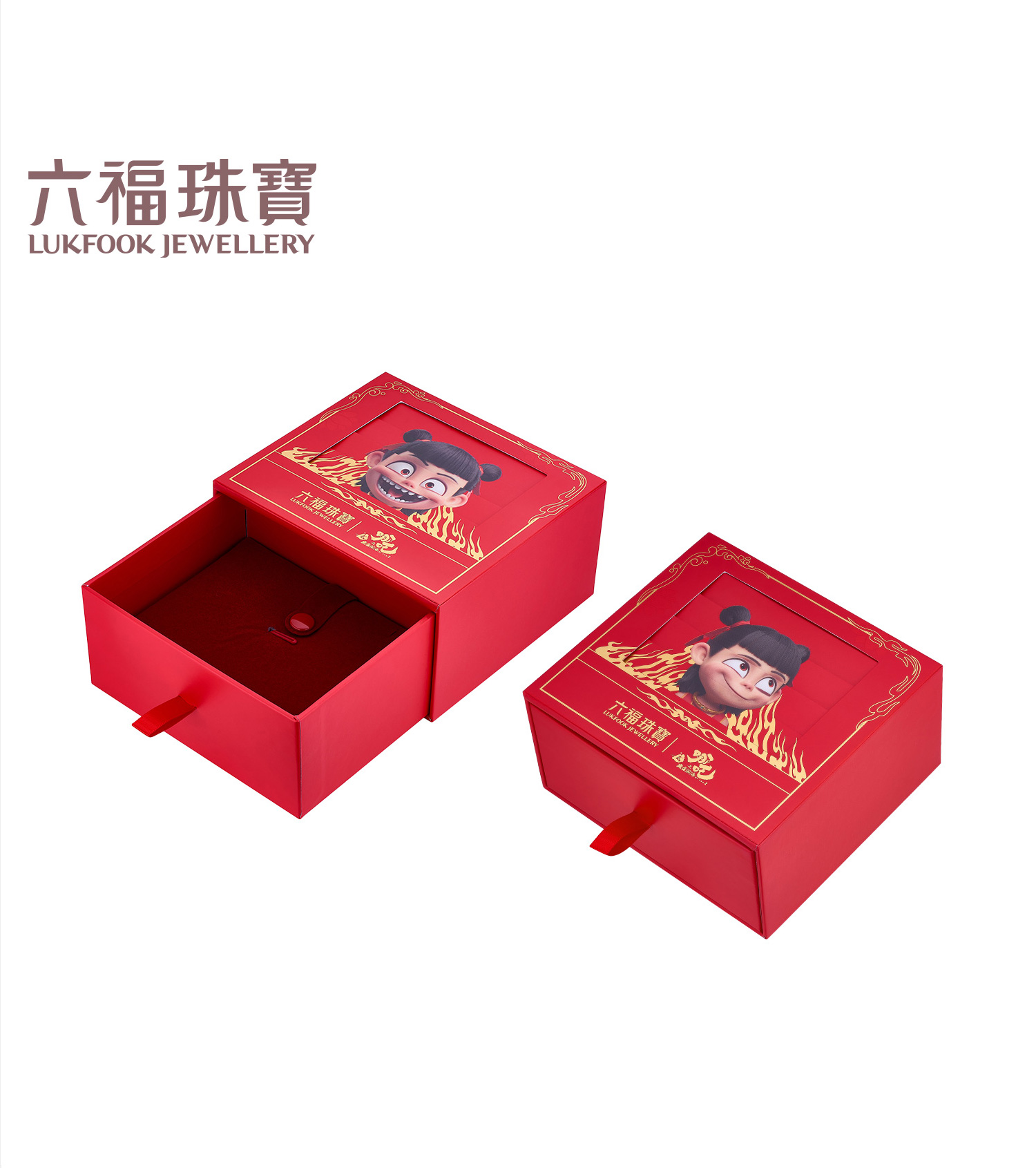 六福珠宝电影哪吒之魔童闹海敖丙足金串饰黄金转运珠手绳034917PB