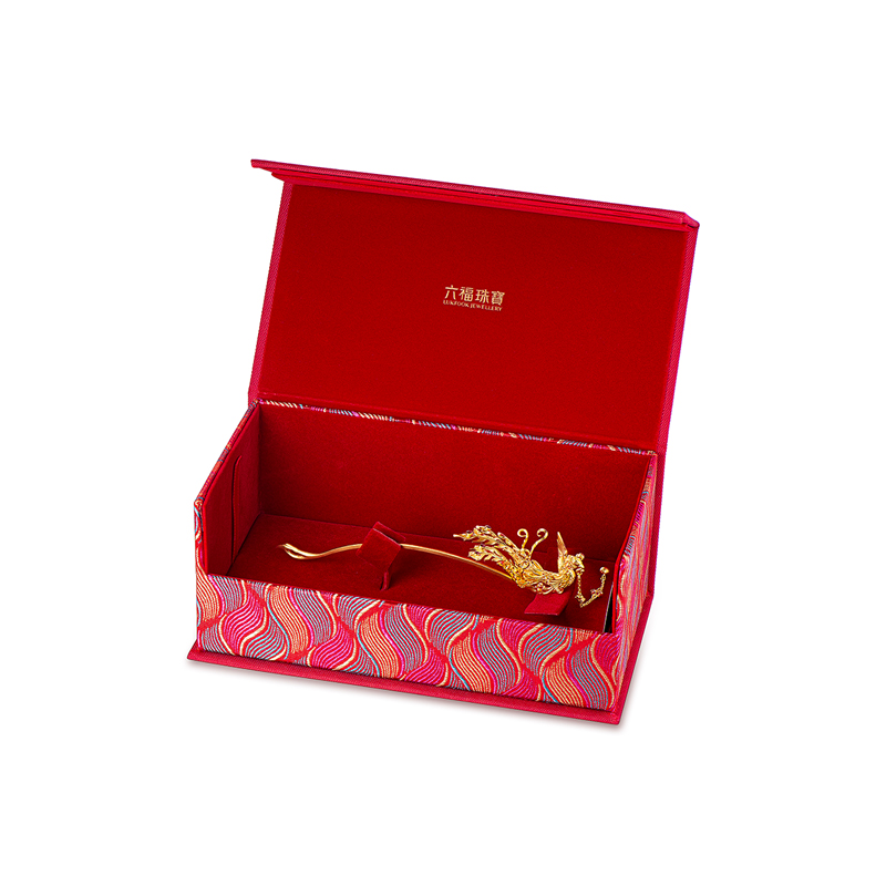 六福珠宝凤凰黄金发簪女福满传家婚嫁礼鎏彩工艺计价G21TBGH0001【联系客服补货】