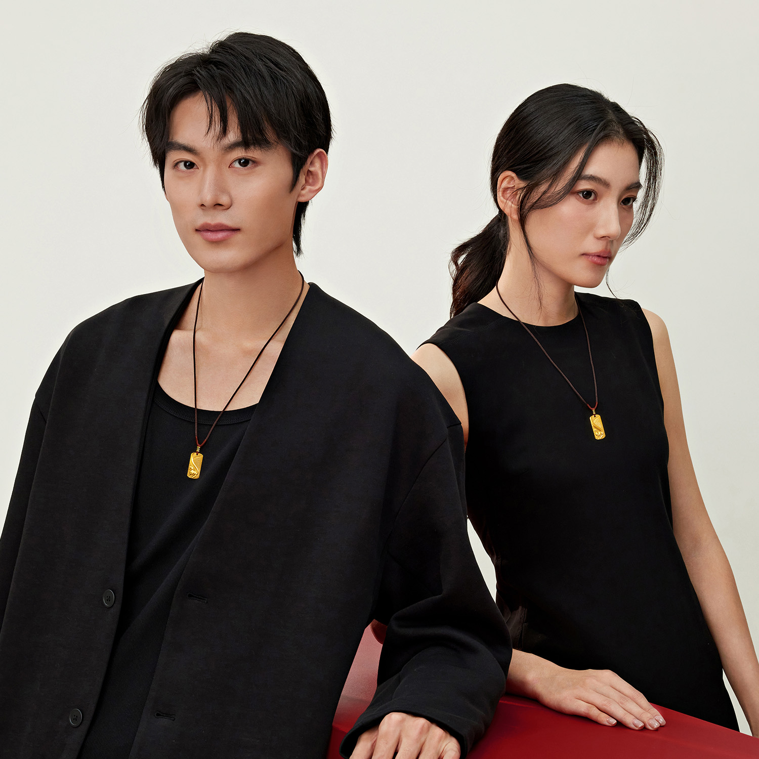 六福珠宝福满传家马跃名扬黄金项链吊坠男女生肖马计价ERG0010DS【1V1直播看货】