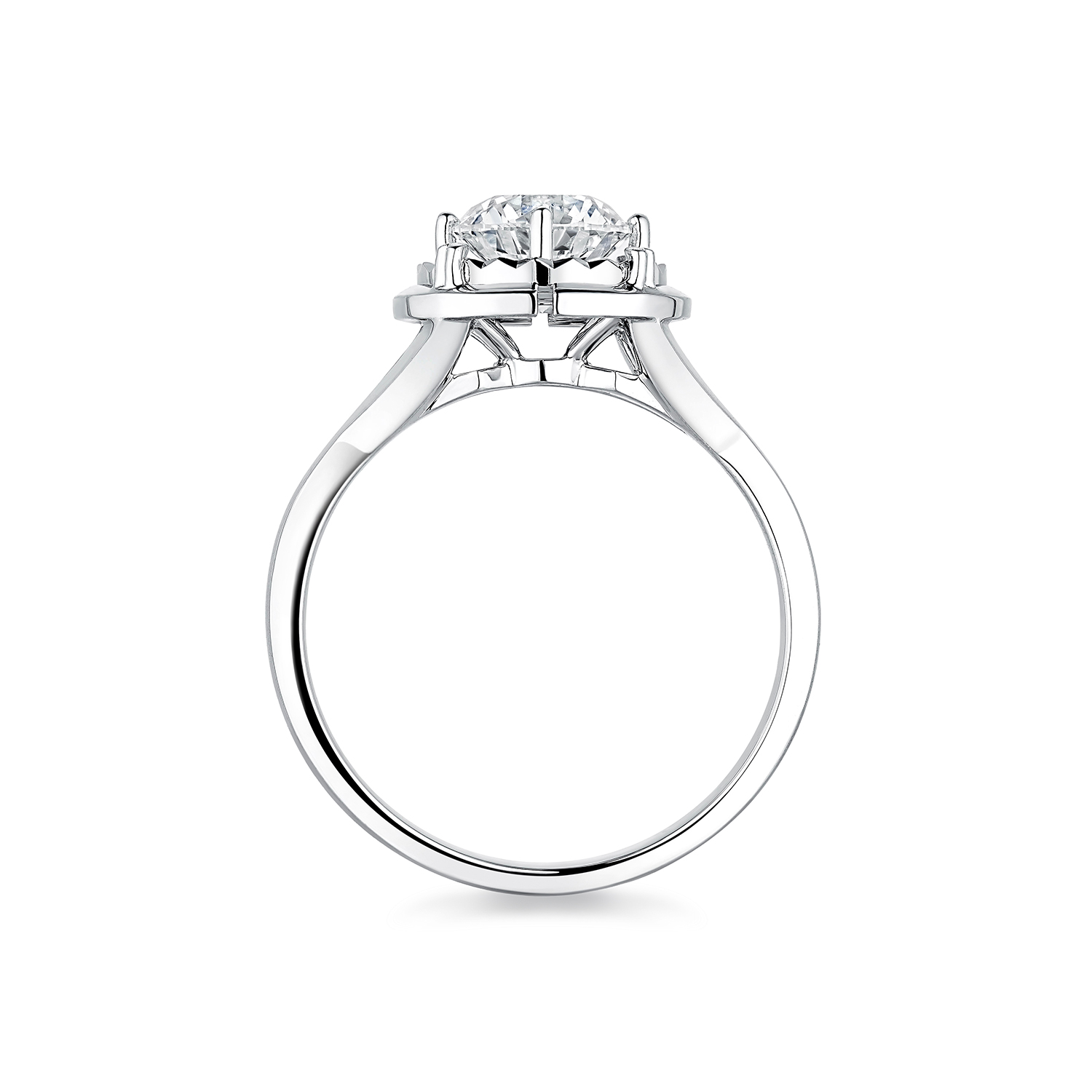 【成毅同款】【成毅同款】六福珠宝爱很美闪耀之爱钻石戒指女18k金钻戒LB34975【1V1直播看货】