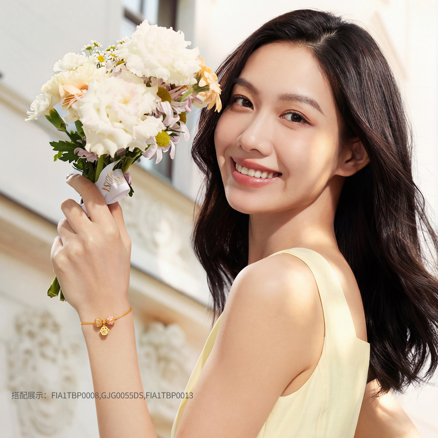 六福珠宝黄金手链百搭肖邦链女细款素链足金手链计价B01TBGB0014手饰榜