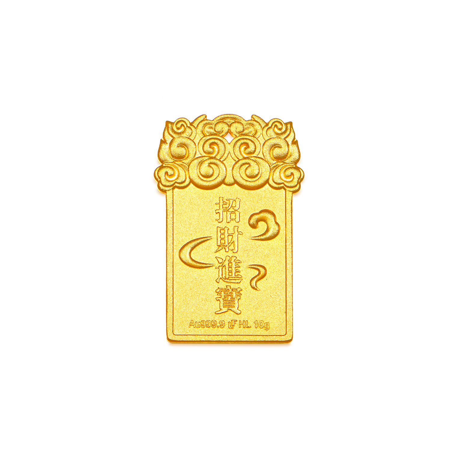 【12日上新】六福珠宝福满传家纳财貔貅风生水起黄金添富金条计价036442GA-10新品213