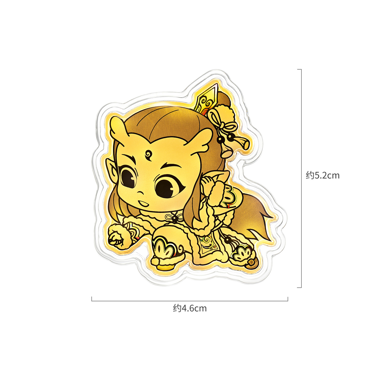 【10日上新】六福珠宝电影哪吒之魔童闹海联名敖丙-送平安黄金片红包037263JA