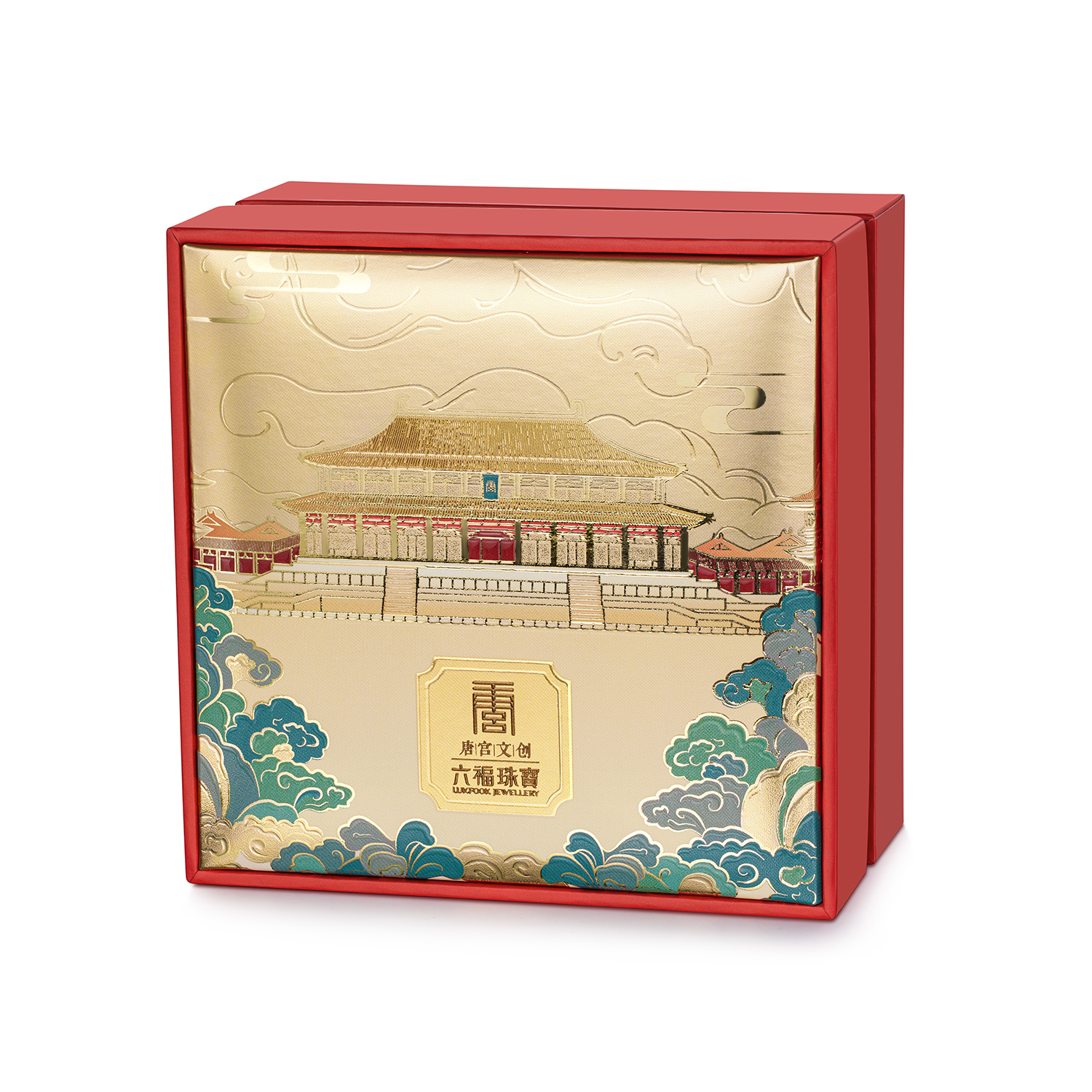 六福珠宝洛神水赋联名洛芙蓉黄金项链女鎏彩钻石足金莲花036560NA【1V1直播看货】