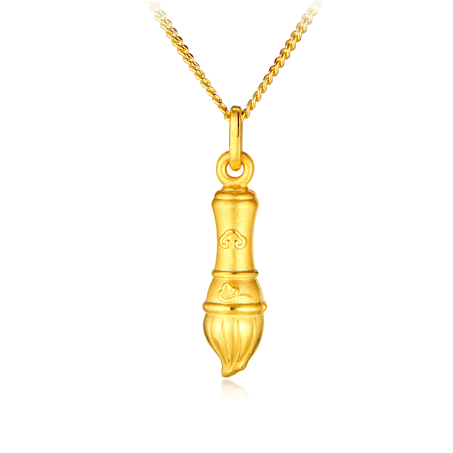 【13日上新】六福珠宝吉祥五宝黄金吊坠宝宝满月礼足金挂坠礼物计价F48G0065DS新品321