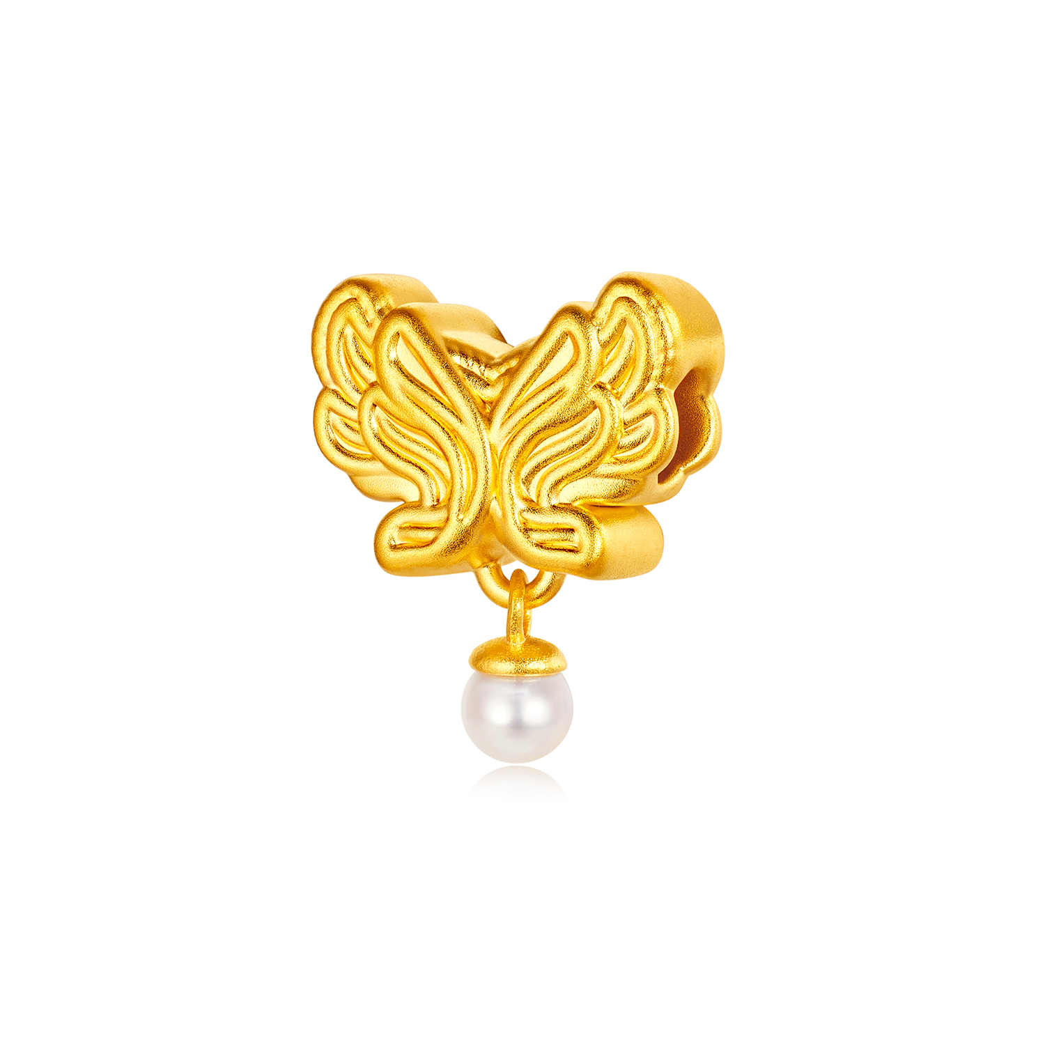 【23日上新】六福珠宝洛神水赋联名洛洛通黄金鎏彩钻石珍珠转运珠女037506PA