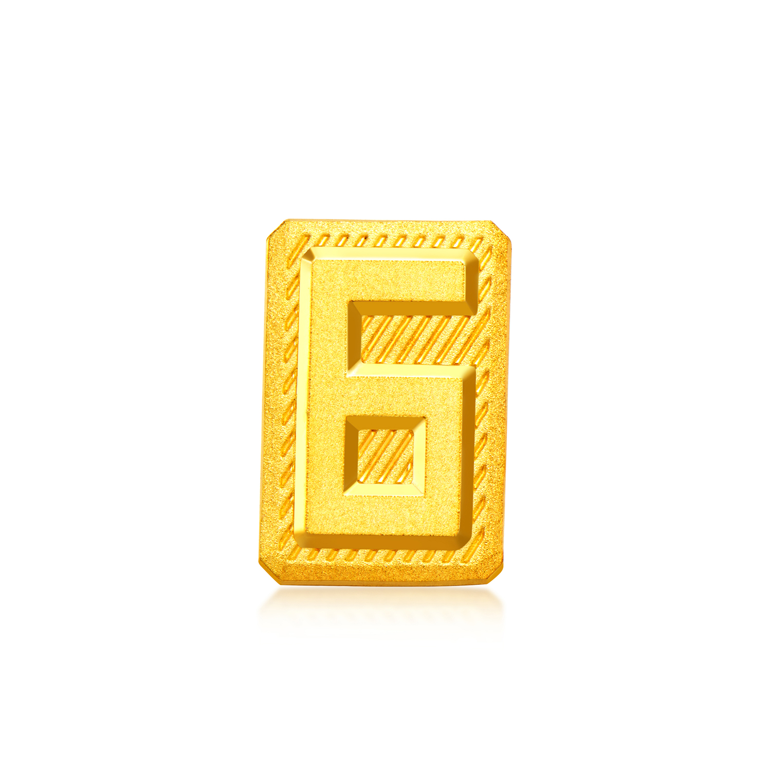 【新品预售】六福珠宝数字黄金添富金条DIY幸运号码送礼1g计价040469GA-1A