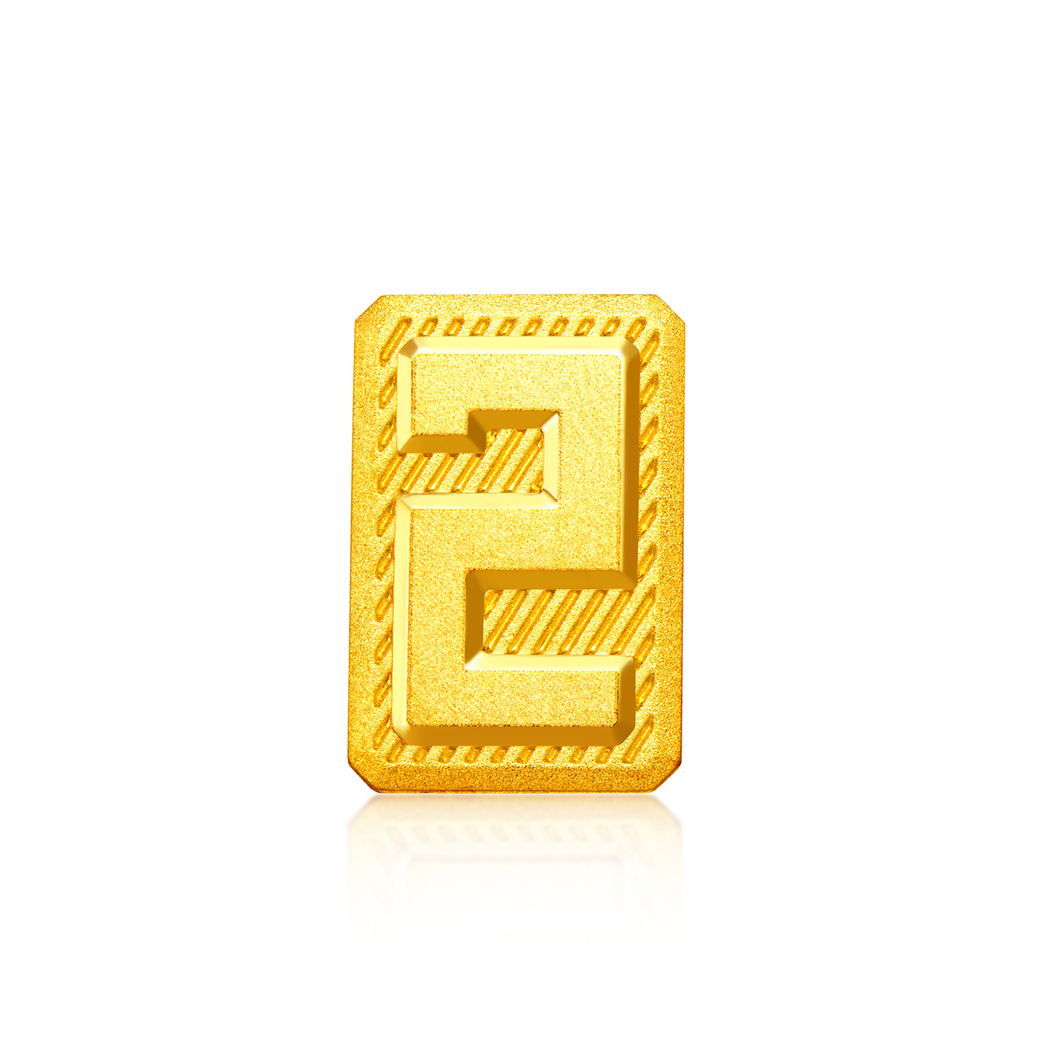 【新品预售】六福珠宝数字黄金添富金条DIY幸运号码送礼1g计价040469GA-1A