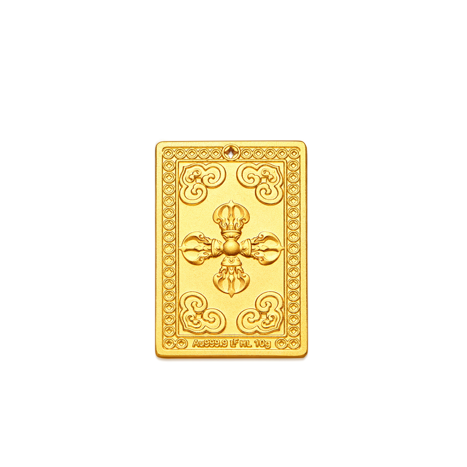 六福珠宝福满传家黄财神添富金条10g20g30g金摆件计价040549OA-30新品711【不支持退货】【联系客服补货】